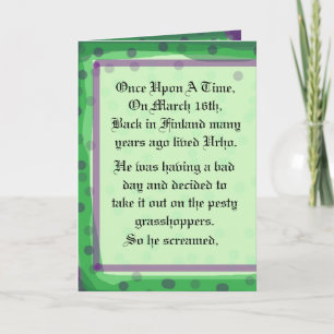 Cartão St. Urho Story Greeting Card    Customize It?