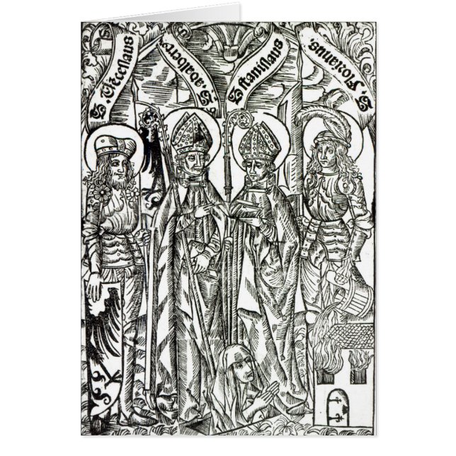 Cartão St. Wenceslaus, Adalbert, St. Florian de (Frente)