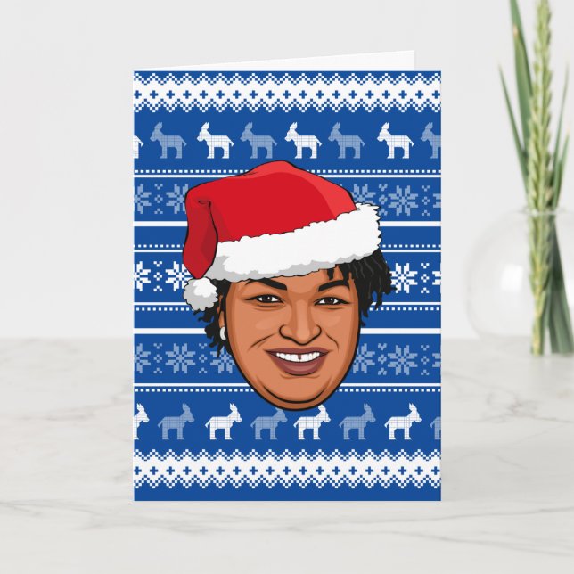 Cartão STACEY ABRAMS Natal (Frente)
