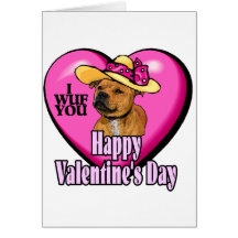 Staffordshire Bull Dia de os namorados