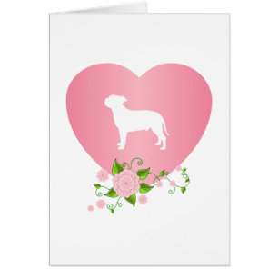 Cartão Staffordshire bull terrier