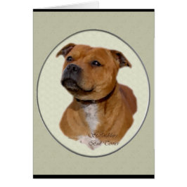 Cartão Staffordshire Bull Terrier Gifts