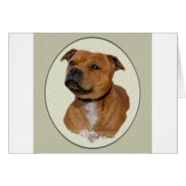 Cartão Staffordshire Bull Terrier Gifts