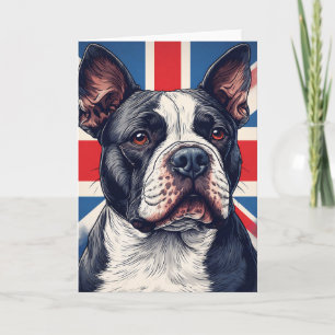 Cartão Staffordshire Bull Terrier Reino Unido