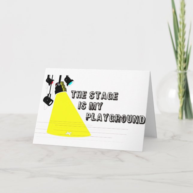Cartão StageIsMyPlayground (Frente)