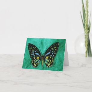 Cartão Stained Glass Butterfly Notecard