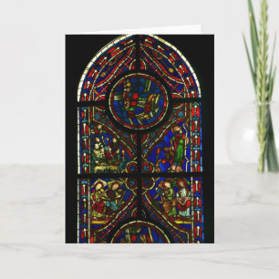 Cartão Stained Glass Greeting Card