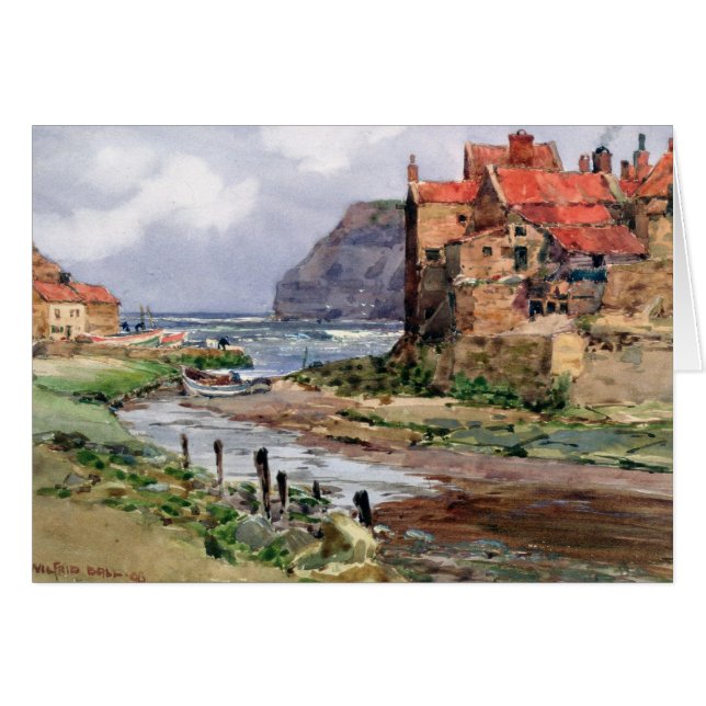 Cartão Staithes, c.1897-1918 (Frente Horizontal)