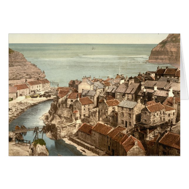 Cartão Staithes, Yorkshire, Inglaterra (Frente Horizontal)