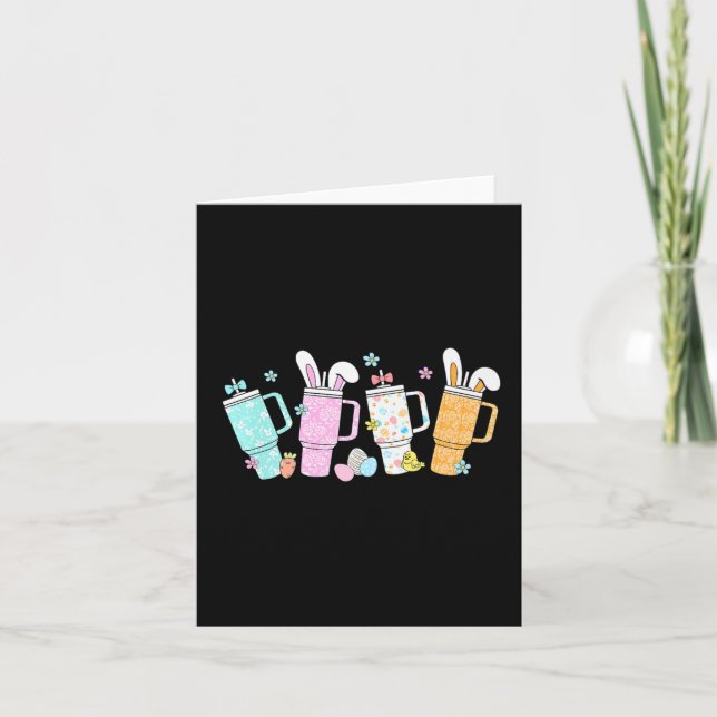 Cartão Stanley Tumbler na Páscoa Retro Tumbler inspirou g (Frente)