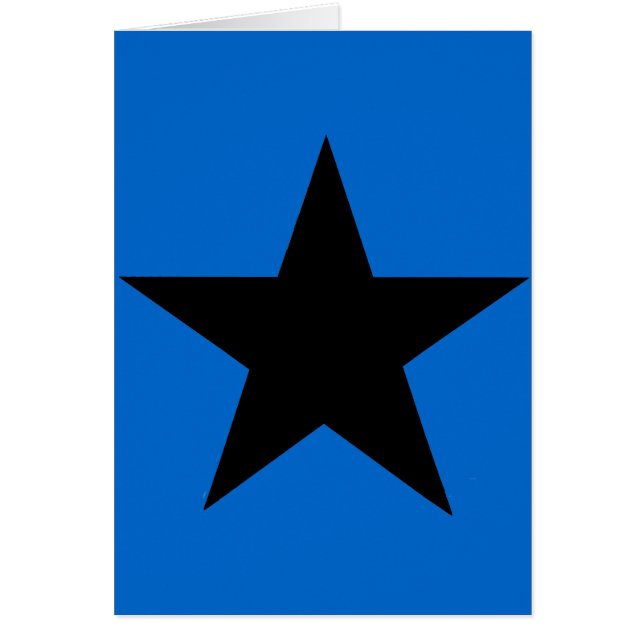 Cartão Star Black O MUSEUM Zazzle Dons (Frente)