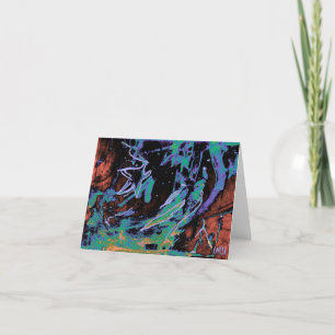 Cartão Star Gazing Colorful Art Note Card