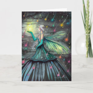 Cartão Star Showers Celestial Fairy Fantasy Art