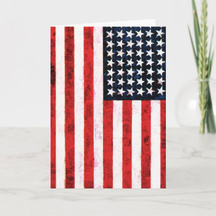 Cartão Star Spangled Banner - Bandeira Americana