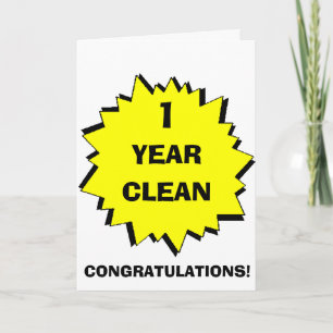 Cartão Starburst 1 Year clean