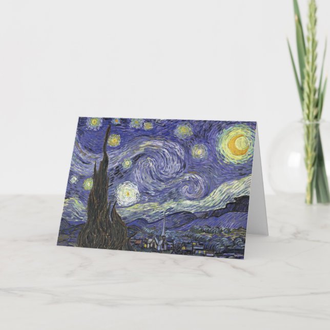 Cartão Starry Night (Frente)