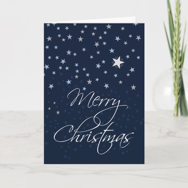Cartão Starry Night Christmas (Frente)