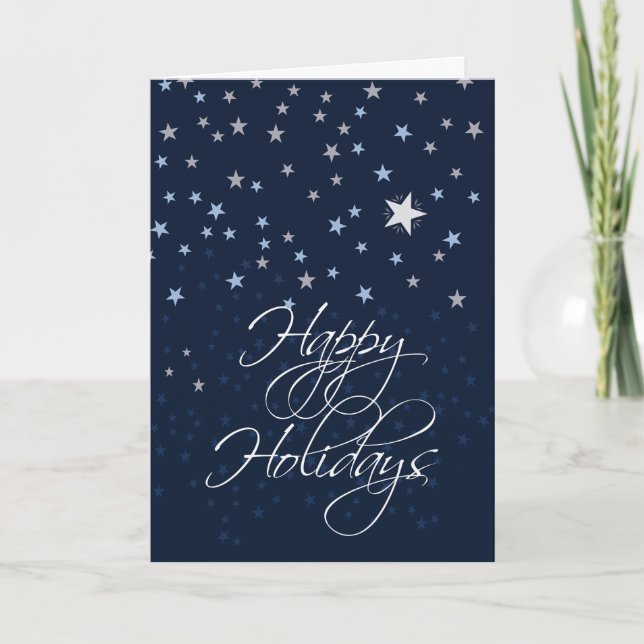 Cartão Starry Night Holiday Card (Frente)