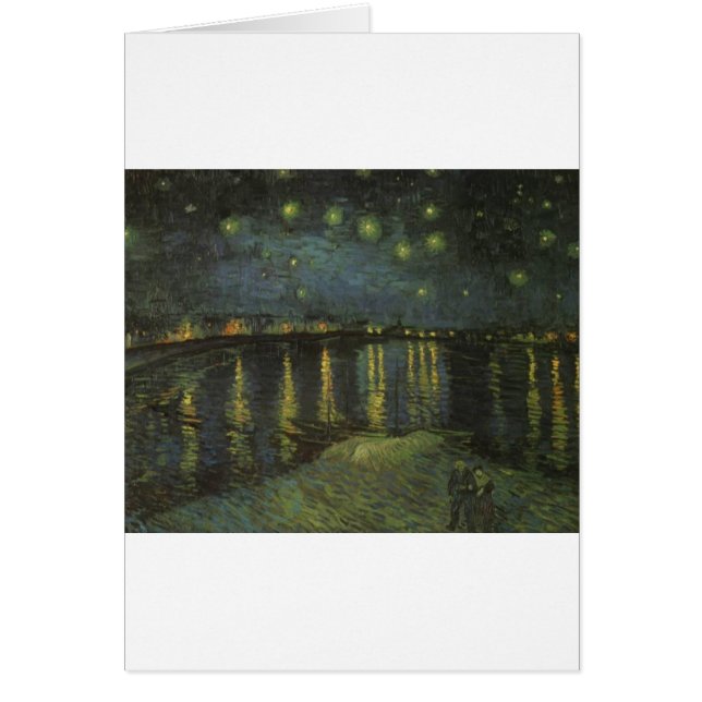 Cartão Starry Night Over the Rhone (Frente)
