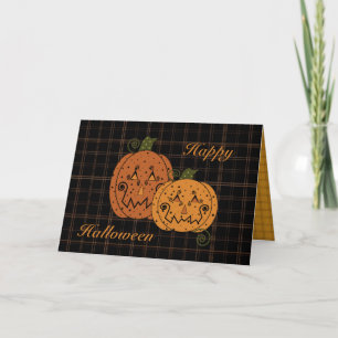 Cartão Starry Night Pumpkins Card