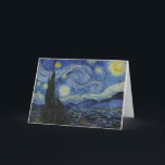 Cartão Starry Night Van Gogh<br><div class="desc">Van Gogh O Cartão De Saudação À Noite Estrelada</div>