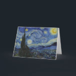 Cartão Starry Night Van Gogh<br><div class="desc">Van Gogh O Cartão De Saudação À Noite Estrelada</div>