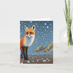 Cartão Starry Starry Night Storybook Fox
