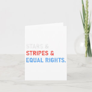 Cartão Stars Stripes E Igualdade De Direitos 4 De Julho M