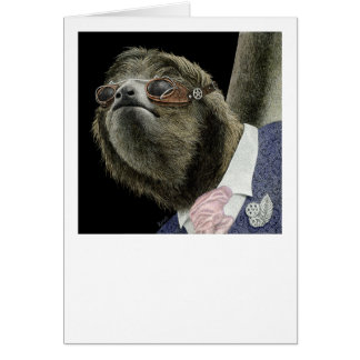 Cartão Static Steampunk - Sloth