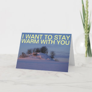 Cartão stay warm