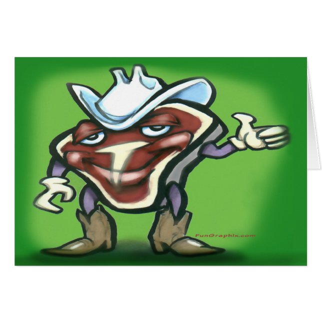 Cartão Steak (Frente Horizontal)