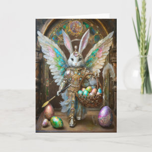 Cartão Steampunk Bunny Angel Knight
