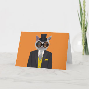 CARTÃO STEAMPUNK CAT GREETING CARDS