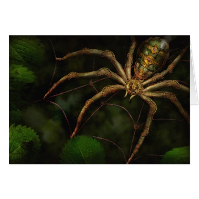 Cartão Steampunk - Insect - Arachnia Automata (Frente Horizontal)