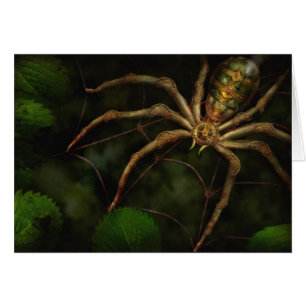 Cartão Steampunk - inseto - autômatos de Arachnia