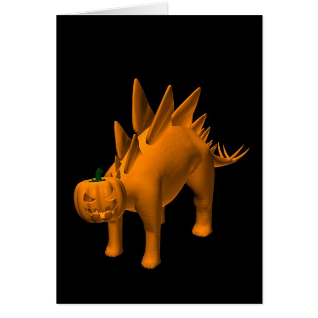 Cartão Stegosaurus halloweenis (Frente)