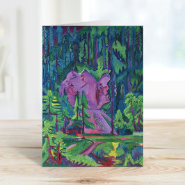 Cartão Steinbruch bei Wildboden | Ernst Ludwig Kirchner