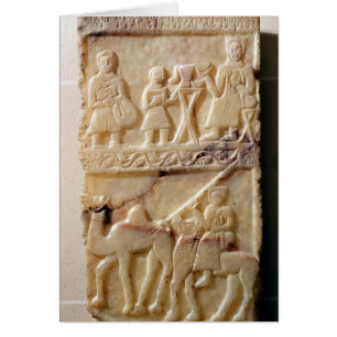 Cartão Stela funerário, de Yemen