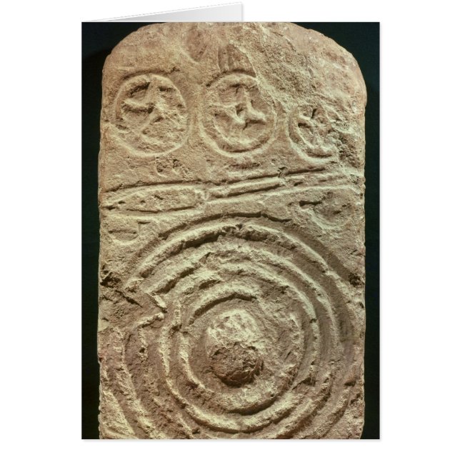 Cartão Stele cinzelado (Frente)
