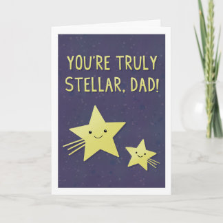 Cartão Stellar Dad Greeting Card