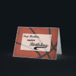 Cartão Step Brother Birthday Basball Large<br><div class="desc">Quando algo que não acontece todos os dias como o aniversário de um irmão mais velho, então você deve fazer todos os esforços para tornar o momento especial. Quando ele comemora seu aniversário que logo acontecerá, então este cartão certamente fará uma grande saudação de aniversário. O TEXTO NO COBRIR DESTE...</div>