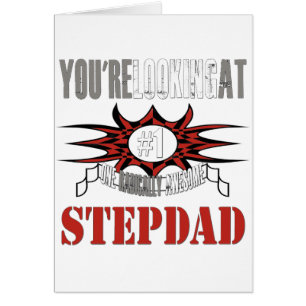Cartão Stepdad radical impressionante