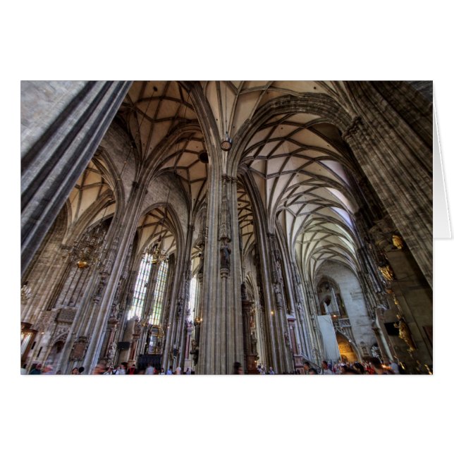 Cartão Stephansdom Wien Österreich (Frente horizontal)