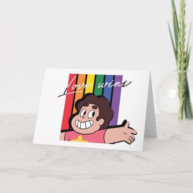 Cartão Steven Universe - O amor ganha (Frente)