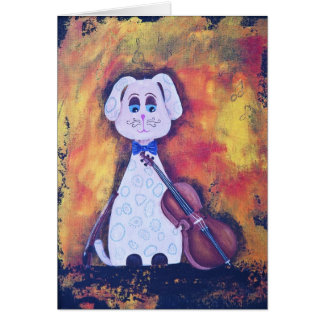 Cartão Steven, violoncelista manchado