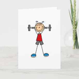 Cartão Stick Figure Lifting Card