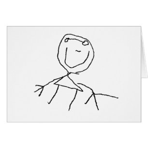 Cartão Stick Figures