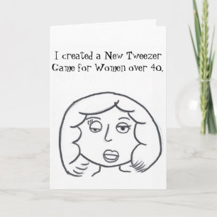 Cartão Stinkeye Tweezer game birthday card
