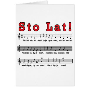 Cartão Sto Lat! Song