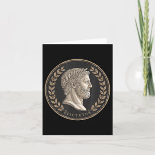 Cartão Stoic Roman Epictetus Bust